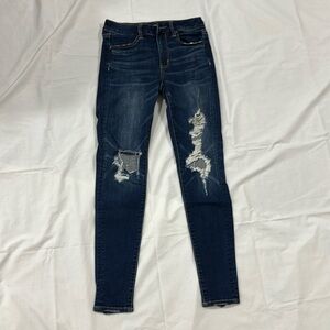 American Eagle outfitters, super stretch X, Hi-Rise Jegging, size 4 regular